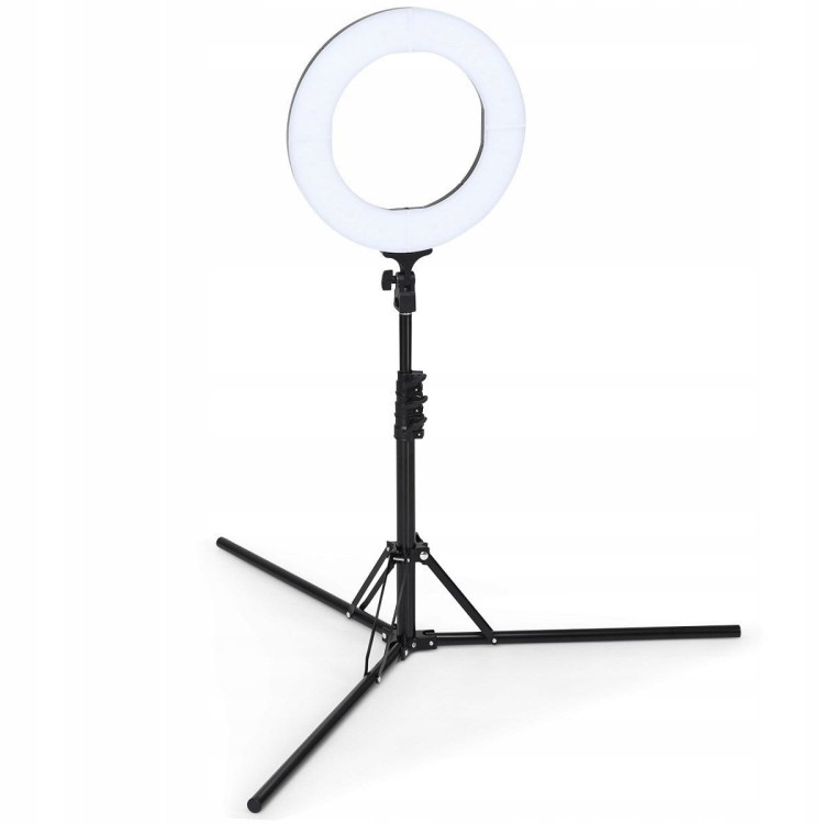 Lampa pierścieniowa fotograficzna ze statywem 448 diod