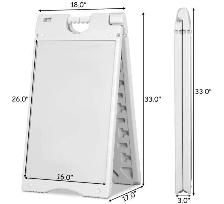 Potykacz reklamowy stojak dwustronny 46x84 cm