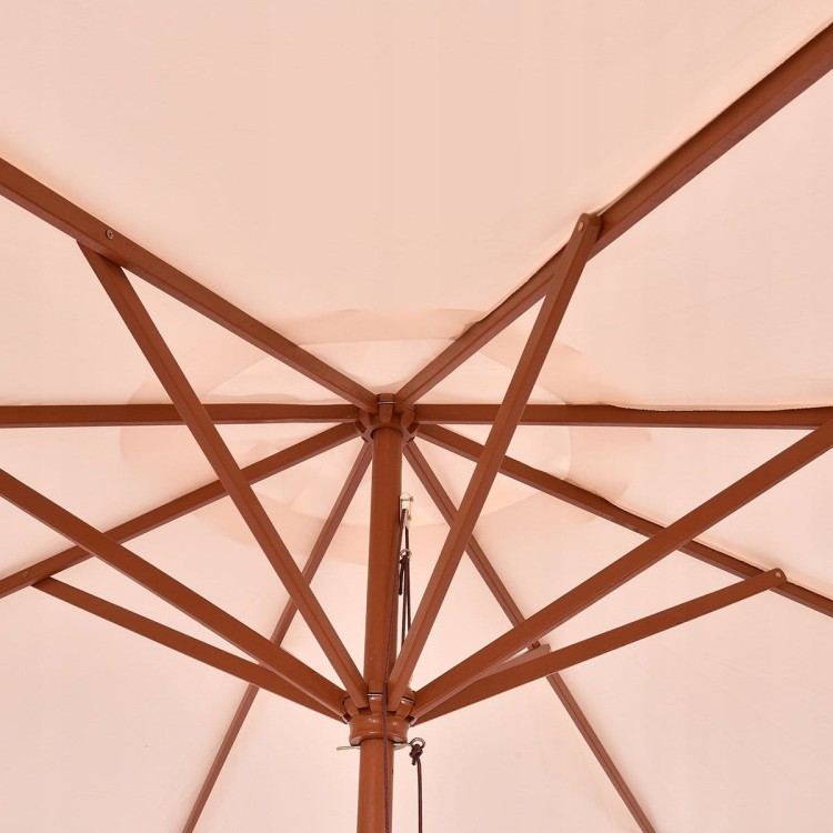 Duży składany parasol ogrodowy ośmiokątny 300 cm
