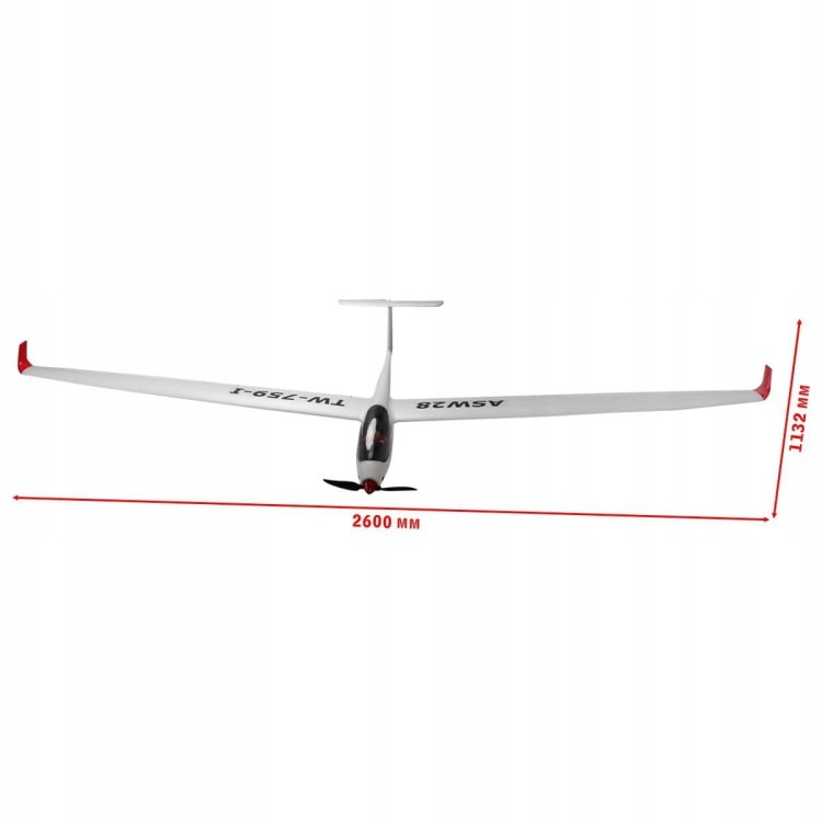 Motoszybowiec samolot volantex asw28 rc glider pnp