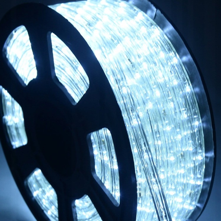 Wąż świetlny led 30m zimny biały
