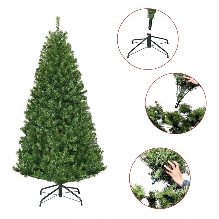 Sztuczna choinka led ze stojakiem 120cm