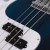 Gitara basowa elektryczna drewniana z futerałem