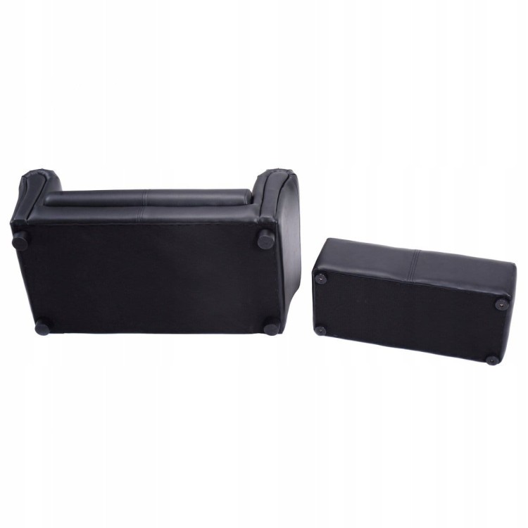 Mini sofa dziecięca z podnóżkiem