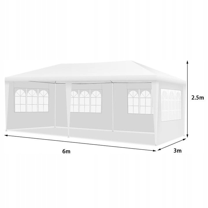 Pawilon ogrodowy namiot imprezowy wodoodporny  3x6m