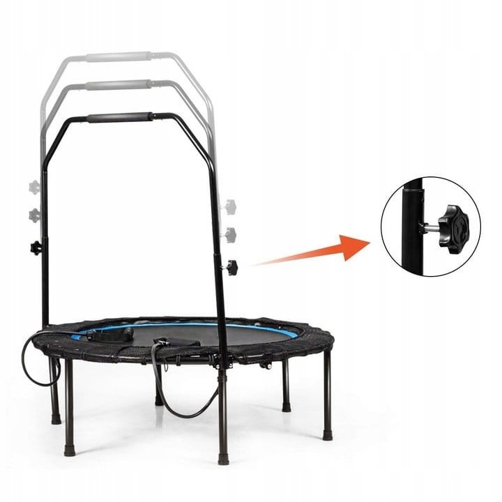 Trampolina z uchwytem do ćwiczeń fitness