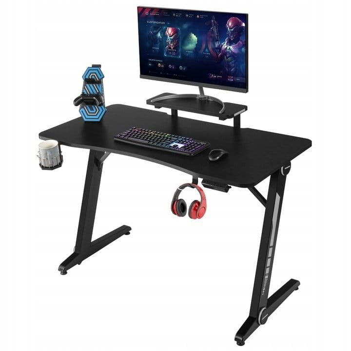 Biurko gamingowe komputerowe Hub USB LED