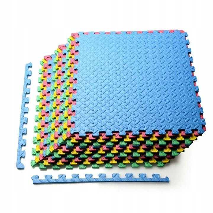 Mata piankowa edukacyjna puzzle 12 szt. 244x185cm