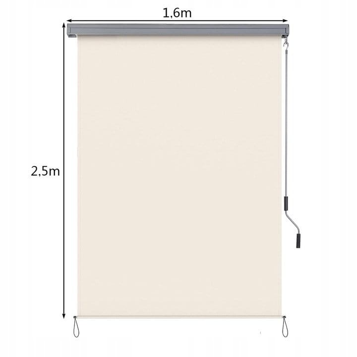 Markiza balkonowa pionowa 250x160cm
