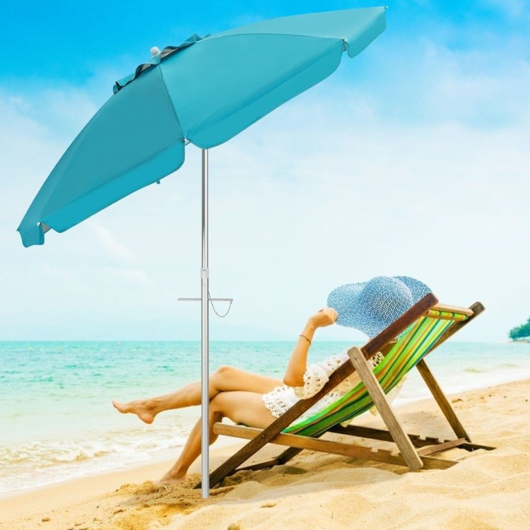 Parasol plażowy z regulacją nachylenia i torbą