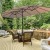 Podwójny parasol ogrodowy na taras z podstawą 460 cm