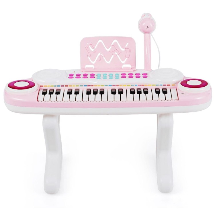 Pianino dla dzieci z mikrofonem i muzyką