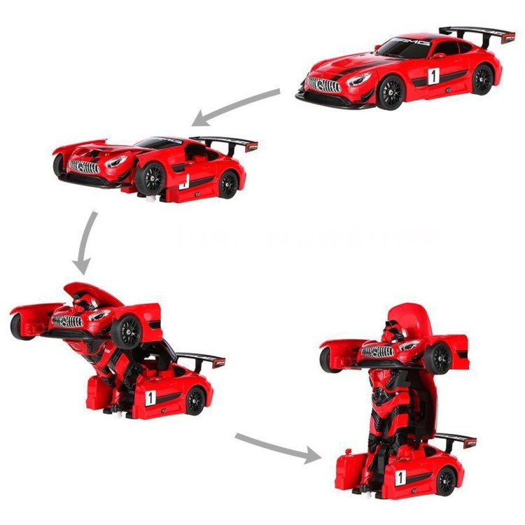 Zdalnie sterowany robot transformujący się w samochód sportowy