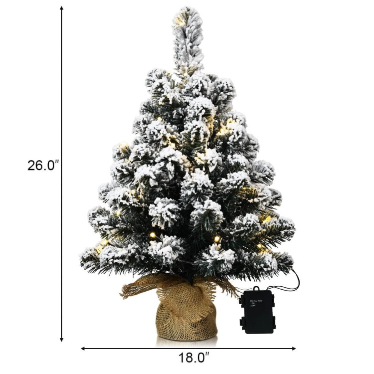 Sztuczna mini choinka 60 cm z lampkami LED