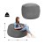 Pufa bean bag worek fotel sako 92 x 62 cm wypełniony