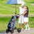 Składany wózek golfowy na 4 kółkach z regulowanym uchwytem