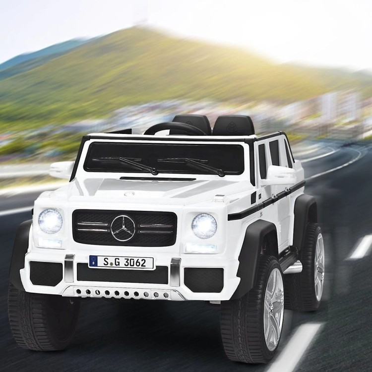 Samochód dla dzieci Mercedes Benz Maybach G650-S  z oświetleniem LED Biały