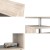 Drewniany stolik kawowy do salonu 105 x 60 x 46 cm