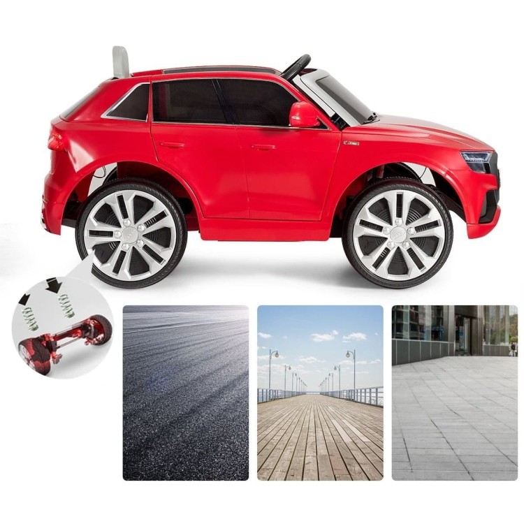Elektryczny samochód dla dzieci Audi Q8 Czerwony
