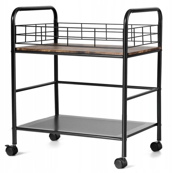 Wózek organizer na kółkach z 2 półkami