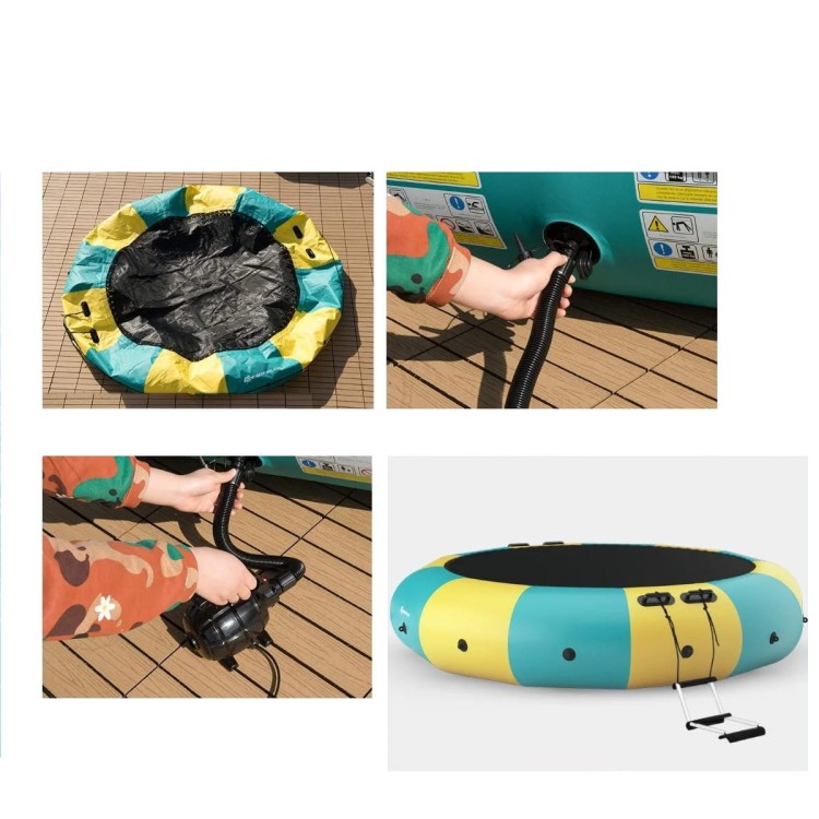 Dmuchana trampolina wodna 457 cm + elektryczny kompresor