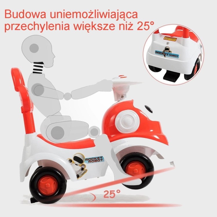 Samochodzik dla dzieci 3 w 1 pchacz