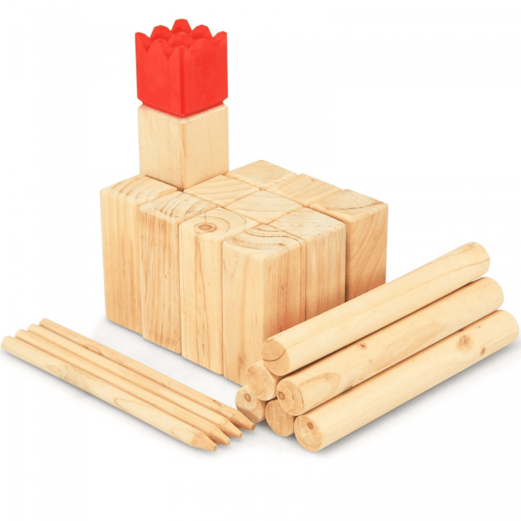 Zestaw do gry w Kubb - Gra podwórkowa dla całej rodziny
