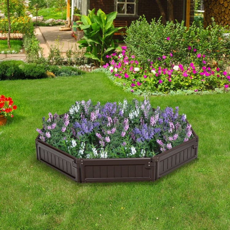 Modułowy kwietnik skrzynia ogrodowa 123 x 123 x 21cm