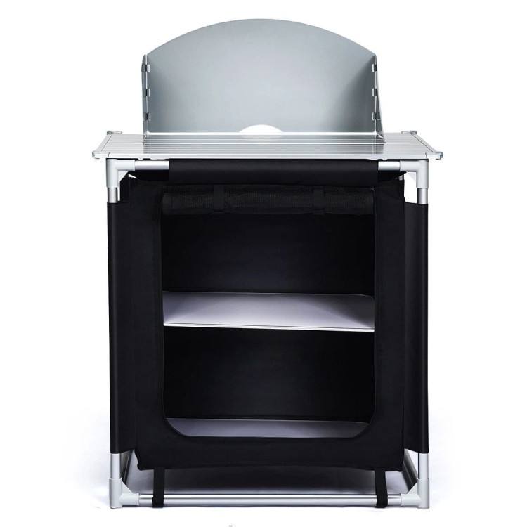 Składany stół kempingowy z organizerem 88 x 64 x 117 cm