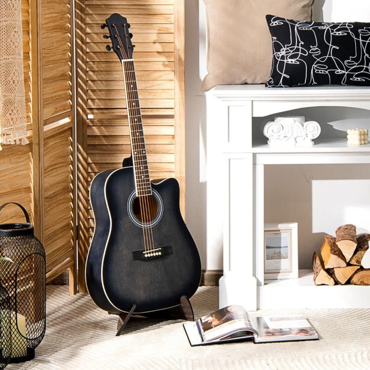 Gitara akustyczna z 9-częśćiowym zestawem akcesoriów
