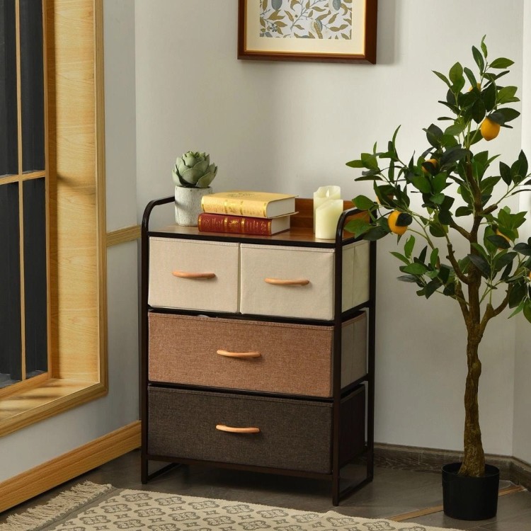 Komoda organizer ze składanymi 4 szufladami 58 x 29 x 79 cm