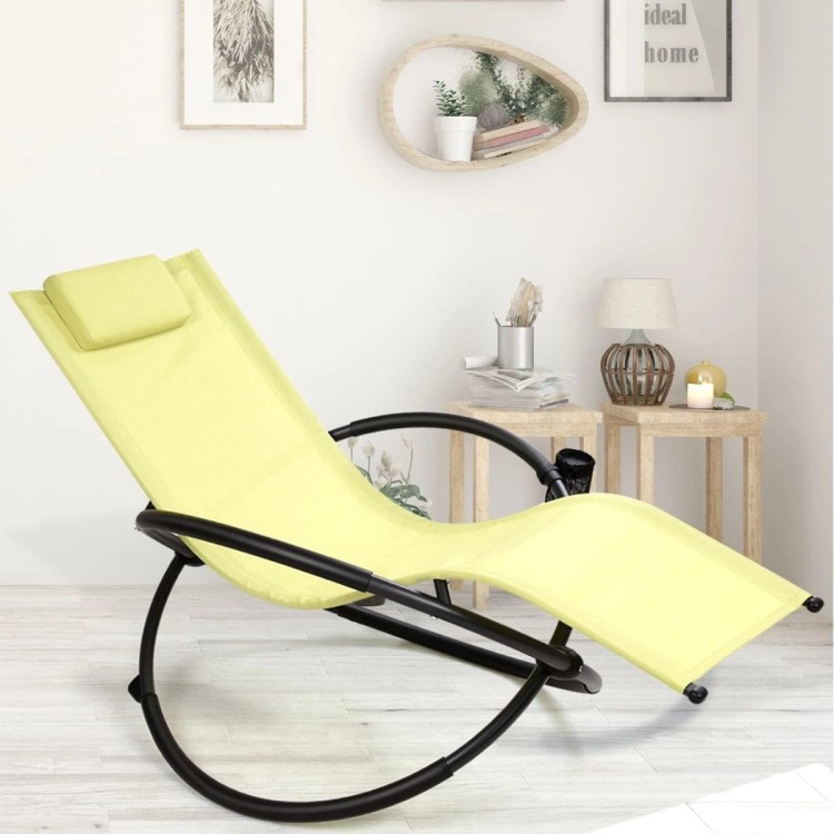Składane krzesło bujane orbitalne 74 x144 x 84,5 cm
