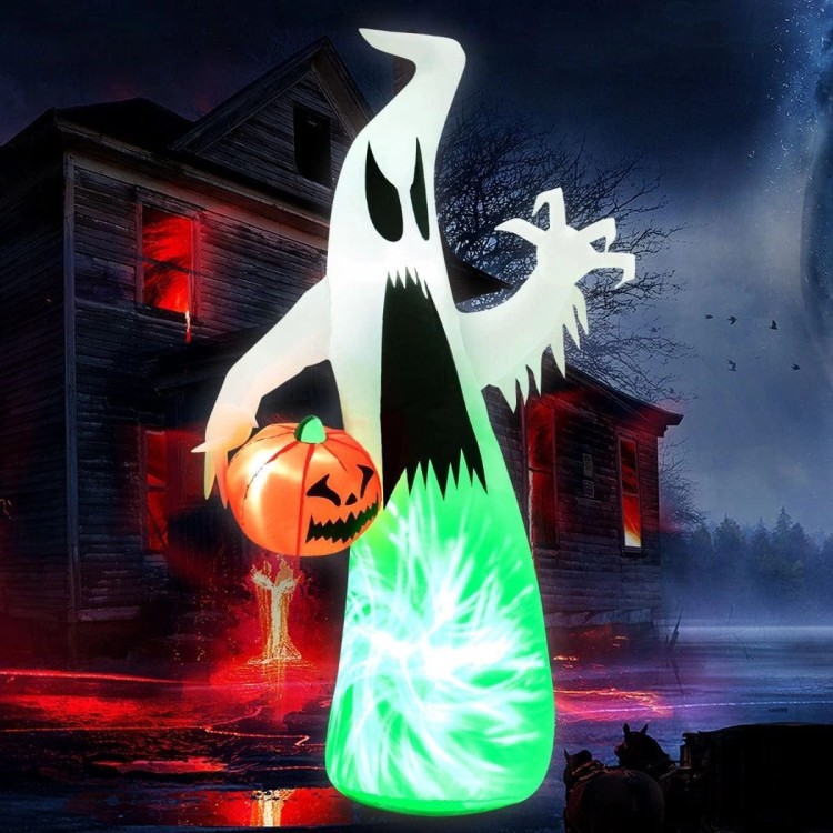 Dekoracja Halloween nadmuchiwany duch z dynią