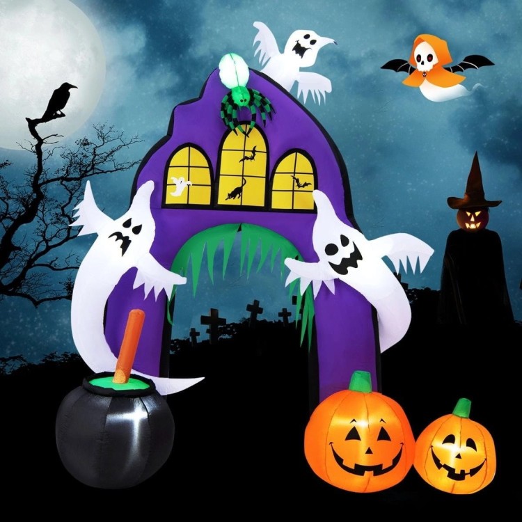Dekoracja Halloween straszna brama LED 267 cm
