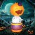 Dekoracja Halloween nadmuchiwany balon na gorące powietrze z duchami
