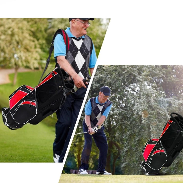 Torba golfowa z zapinanymi na zamek przegródkami i kieszonką termoizolacyjną