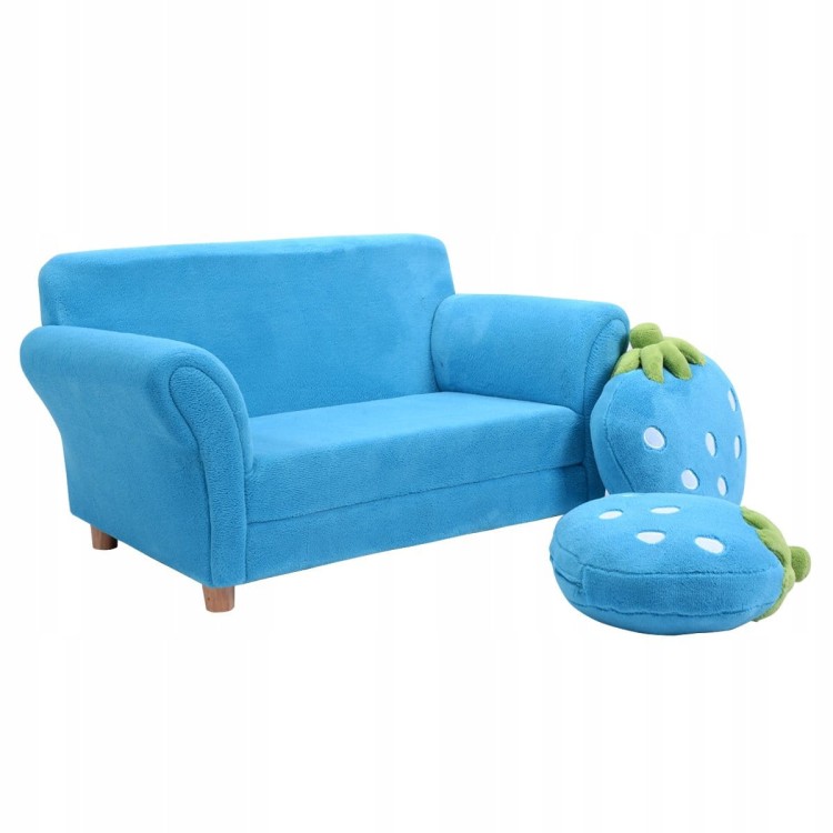 Mini sofa kanapa dla dzieci truskawka