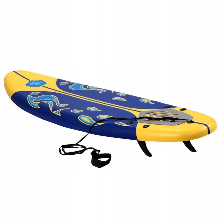 Deska surfingowa 180cm ze smyczą zabezpieczającą