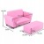 Mini sofa dziecięca z podnóżkiem