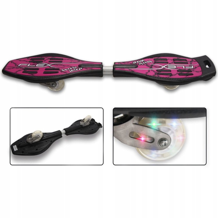 Deskorolka łamana waveboard z podświetleniem led