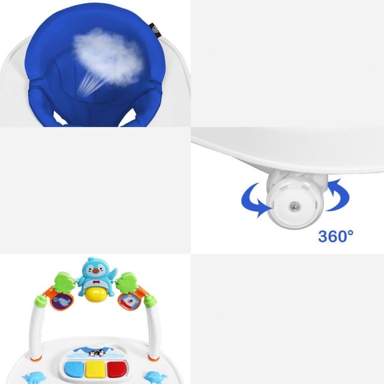 Chodzik dziecięcy z regulacją wysokości blue