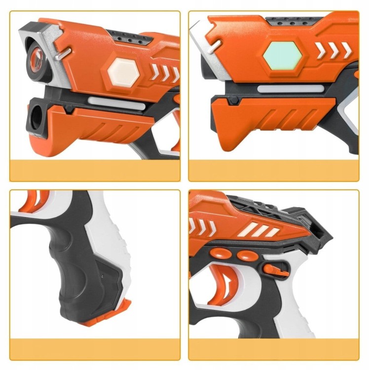 Zestaw do laser tag 2 pistolety laserowe i krótkofalówki