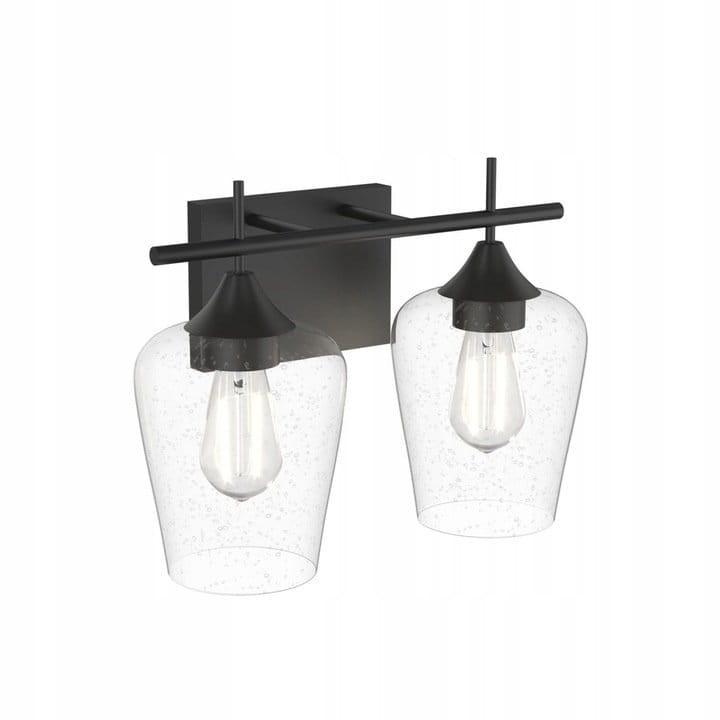 Lampa ścienna kinkiet z 2 kloszami