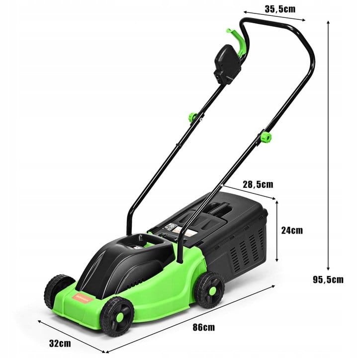 Kosiarka elektryczna z koszem na trawę