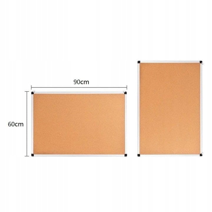 Tablica korkowa w aluminiowej ramie 90x60 cm