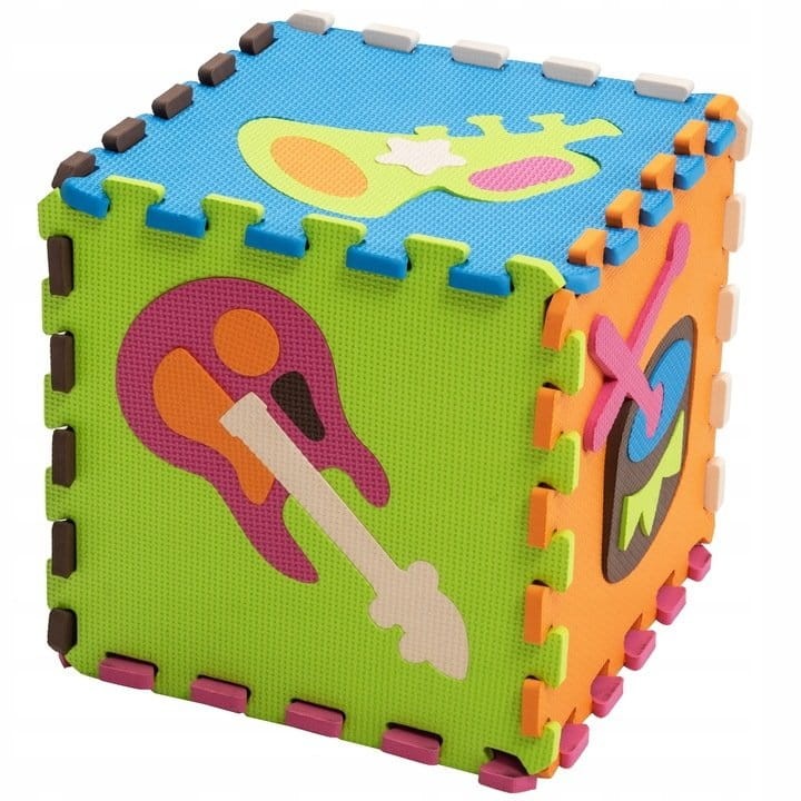 Mata piankowa edukacyjna puzzle 50 szt. 119x119cm