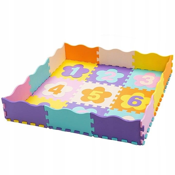 Mata piankowa edukacyjna puzzle 50 szt. 119x119cm