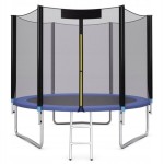 Trampolina dla dzieci z siatką i klapą 244 cm