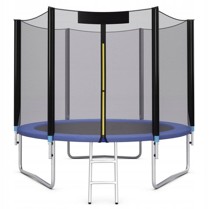 Trampolina dla dzieci z siatką i klapą 244 cm