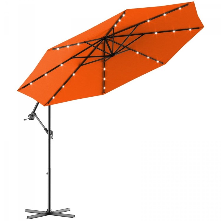 Parasol ogrodowy na balkon taras z wysięgnikiem 300 cm